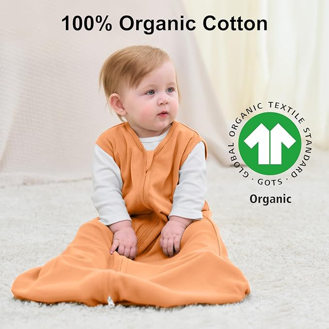 Yoofoss Baby Sleep Sack 18-24 Months Baby Wearable Blanket 100% Cotton 2-Way Zipper TOG 0.5 Toddler Sleeping Sack 3 Pack, Lightweight Sleep Sacks for Babies(X-Large)