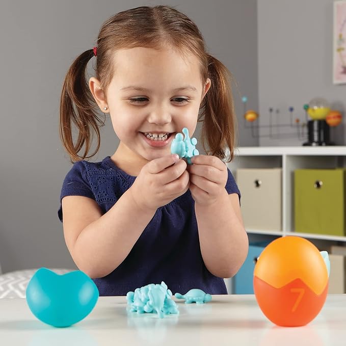 Learning Resources Counting Dino-Sorters Math Activity Set, Dinosaur Sorting Toy, 65 Pieces, Ages 3+