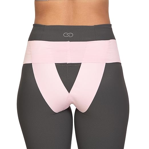 Patented Pelvic Orthotic Support Belt For Women ― Uterus Girdle for Prolapsed Bladder, Vulvar Varicosities, Postpartum Recovery, Symphysis Pubis, Dysfunction | Low Waist - PINK - M