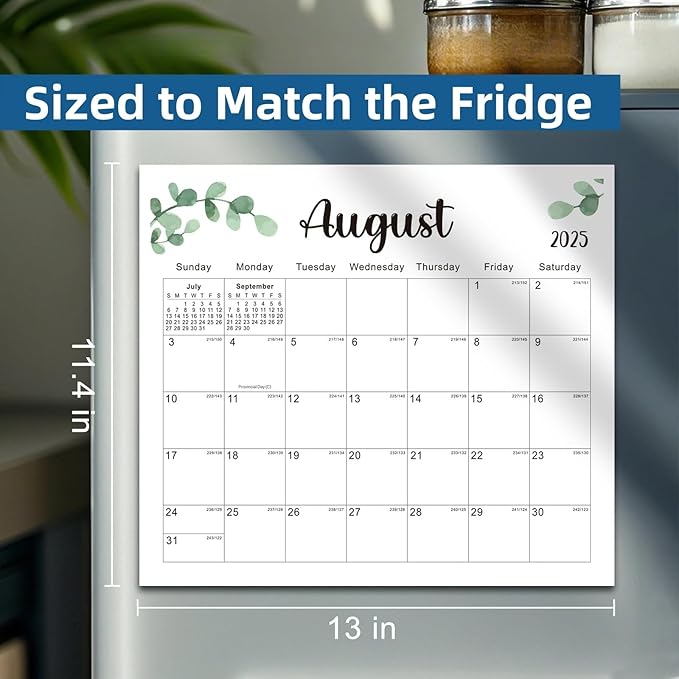 2025-2026 Magnetic Fridge Calendar 18 Monthly Magnetic Calendar for Refrigerator 2025-2026 Wall Calendar Planner Runs from June 2025 Until November 2026 Easy Organizing Markers Tearable (Nature)