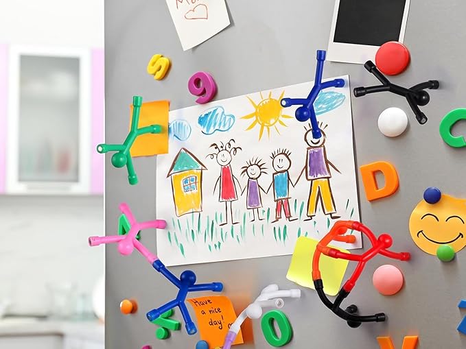 5 Pcs Magnets-Toys-Magnetic-Toys-Men-People, Magnetic People, Kids Travel Toys, for Refrigerator Magnets, Office, Whiteboard Decoration