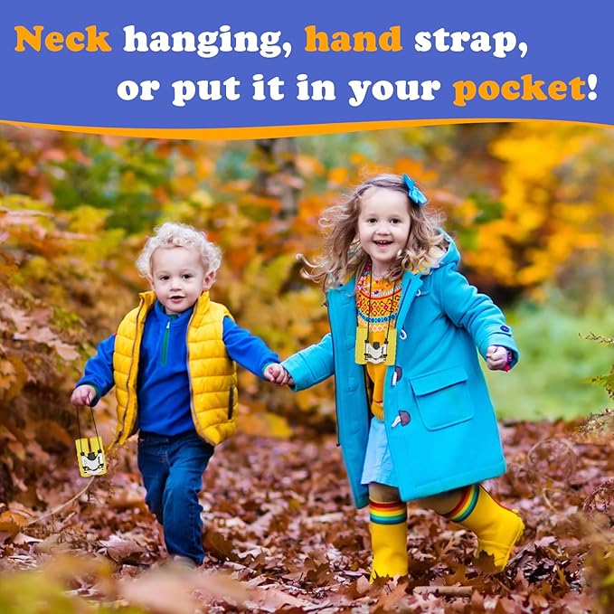 Obuby Real Binoculars for Kids Gifts for 3-12 Years Boys Girls 8x21 High-Resolution Optics Compact Toy Binocular for Bird Watching,Travel, Camping