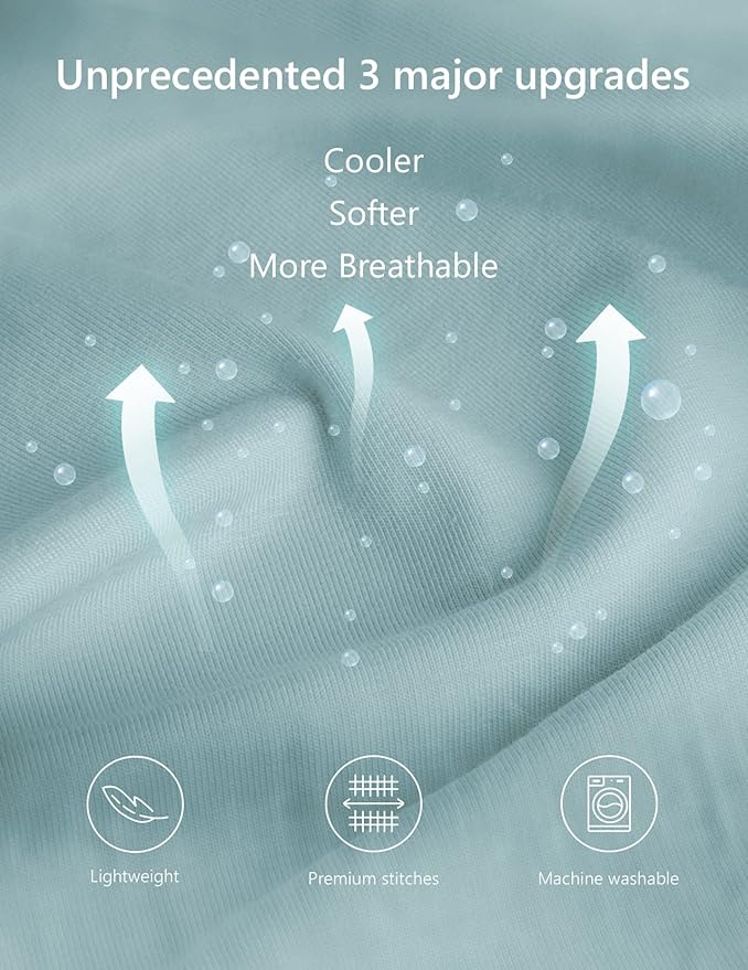 Meiz Pregnancy Pillow, Cooling Pregnancy Pillows for Sleeping, Maternity Pillow for Pregnant Women, Pregnancy Body Pillow with Cooling Jersey Cover, Green