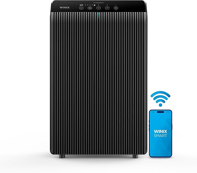 WINIX 5510 Air Purifier (New Generation of 5500-2 with App Support) for Home Large Room Up to 1881 Ft² in 1 Hr, True HEPA, High Deodorization Carbon Filter and Auto Mode, Captures Pet Allergies, Smoke