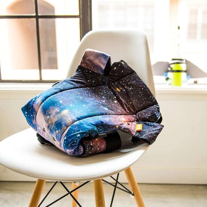 Beco Gemini Baby Carrier from Newborn to Toddler - Certified Ergonomic Newborn Baby Carrier for Infants and Children of 7-35 lbs - M Shape, Adjustable Seat, 100% Cotton (Carina Nebula)