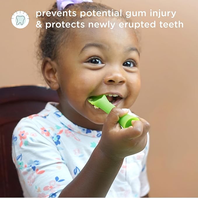 Olababy 100% Silicone Soft-Tip Training Spoon for Baby Led Weaning 2pack (Lemon/Lilac)