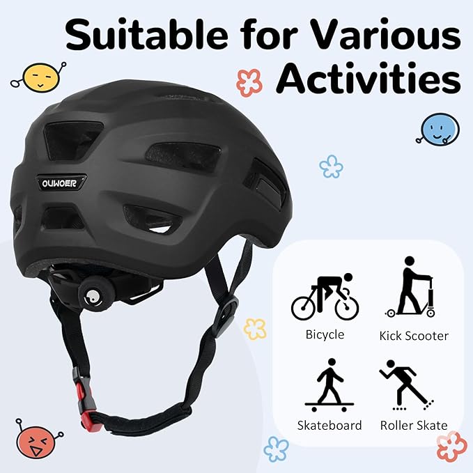 Toddler/Kids Bike Helmet, Adjustable and Multi-Sport, from Infant to Schoolchild, 2 Sizes