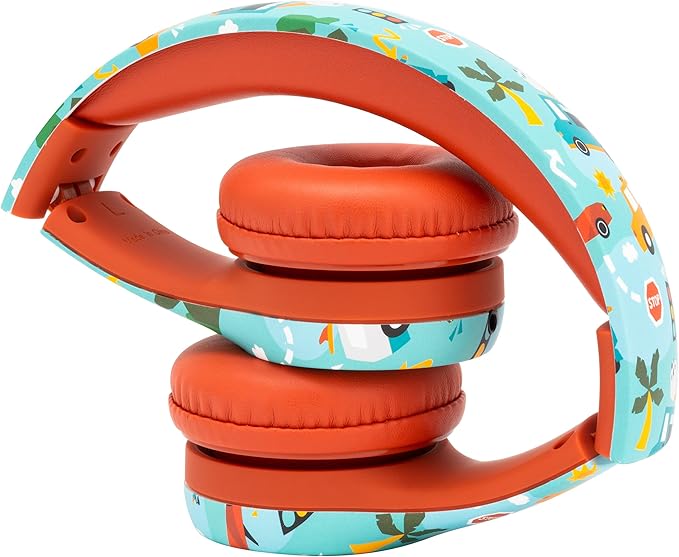 Snug Play+ Kids Headphones – Volume Limited 93dB for Safe Listening – Foldable, Durable Headphones for Toddlers, Boys & Girls – Tangle-Free Cord – Ideal for Travel, School, Tablets - Vroom