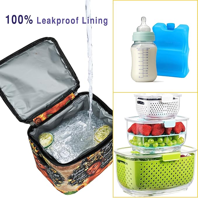 Breastmilk Cooler Bag with Ice Pack Fits 4 Baby Bottles Up To 9 Ounce Insulated cooler Bag Breast Milk Cooler on the Go with Strap Baby Bottle Cooler Bag for Nursing Mom Daycare or Travel