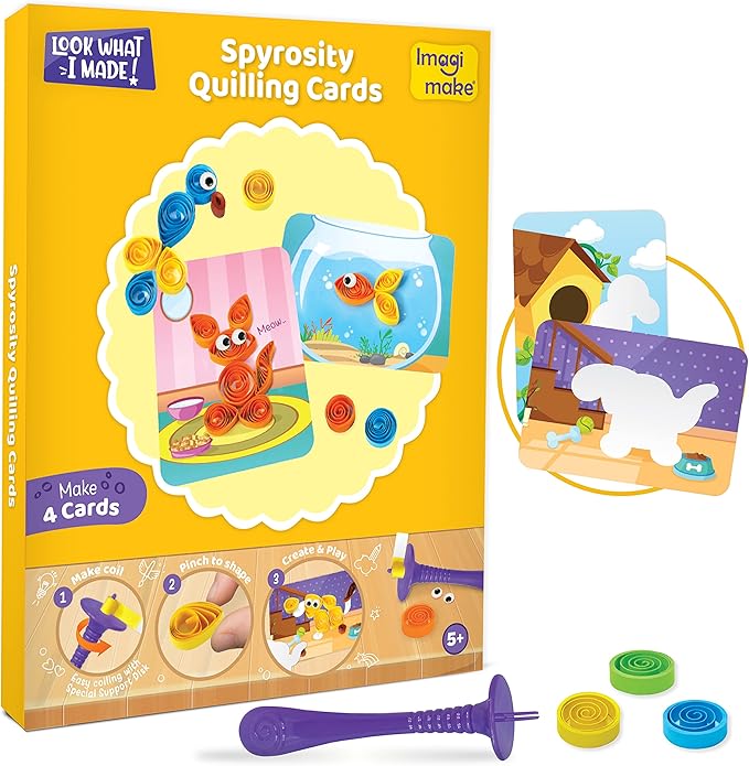 Imagimake 5 in 1 Awesome Craft Kit | Over 15 Projects - Creative DIY Arts & Crafts, Craft Kit for Kids | Gifts for 5 6 7 8 9 10 11 12 Years Old Girls & Boys | Arts and Crafts for Kids Ages 6-8 & 8-12