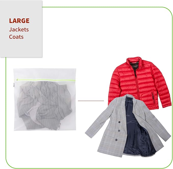 Mesh Laundry Bag for Delicates, Wash Bag for Underwear and Lingerie, Makeup Organizer Bag (1 Large)