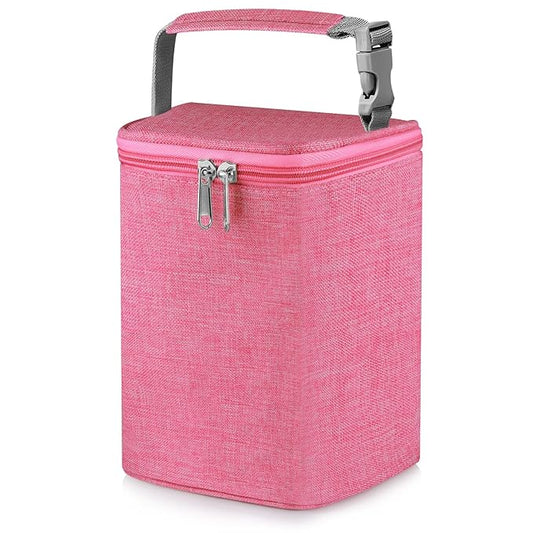 Accmor Breastmilk Cooler Bag, Baby Bottle Cooler Bags, Insulated Tote Bags On The Go, Fits 4 Large 8oz Bottles, for Nursing Mom Daycare Travel