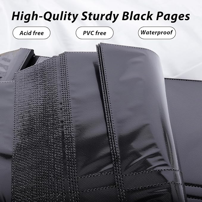 RECUTMS Photo Album 4x6 500 Photos, Large Capacity for Baby Wedding Family Leather Cover Picture Albums Holds 500 Horizontal and Vertical 4x6 Photos (Grey)