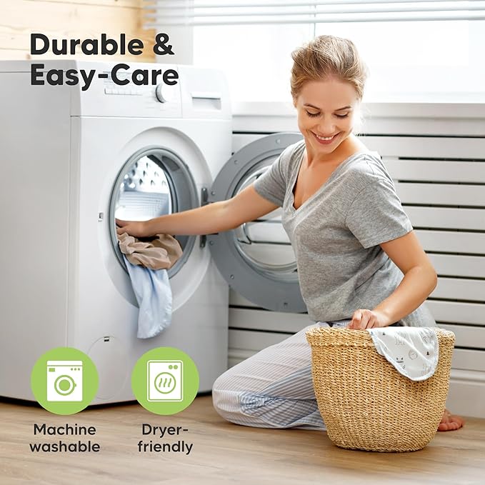 KeaBabies 2-Pack Organic Crib Sheets for Boys, Girls - 52x28 Fitted Crib Mattress Sheet Neutral, Breathable Jersey Cotton Cover for Baby Bed, Toddler Mattress, Soft & Cute Prints (DinoDood)