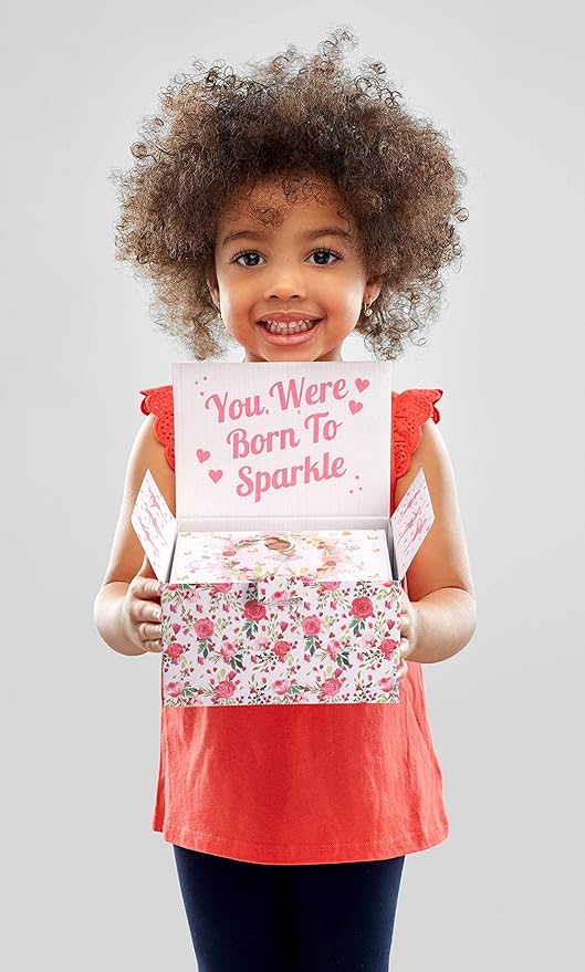 The Memory Building Company Ballerina Musical Jewelry Box, Classic Melody, Storage Organizer Kids Ages 6-12, Wood Construction w/ 2 Compartments