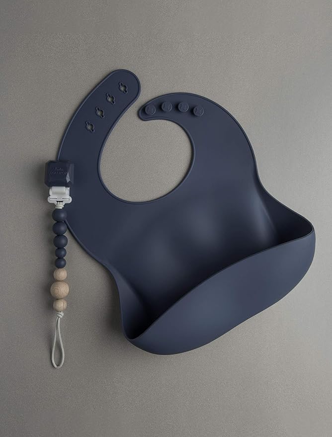Loulou Lollipop Soft, Waterproof Silicone Feeding Bib