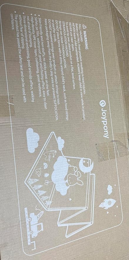 Baby Play Mat, 47 x 47 Inch Foldable Play Mats for Babies and Toddlers, Waterproof & Anti-Slip Portable Baby Floor Mat for Baby Playpen, Baby Mat for Floor with Travel Bag