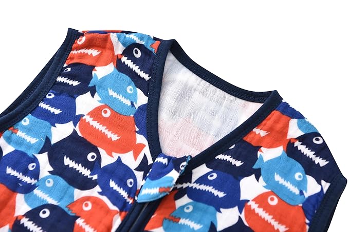 Baby Sleep Sack 2-4 T Boys & Girls Wearable Blanket 100% Organic Cotton 0.5 TOG Toddler Sleeping Sack 2- Way Zipper X-Large