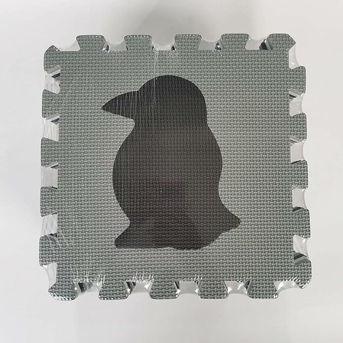 qqpp EVA 18 Tiles Baby Play Mat for Playing, Interlocking Foam Floor Mats for Tummy Time & Crawling, Flooring Tiles with Animals Puzzle for Kids. QP-51(ADL) b18N