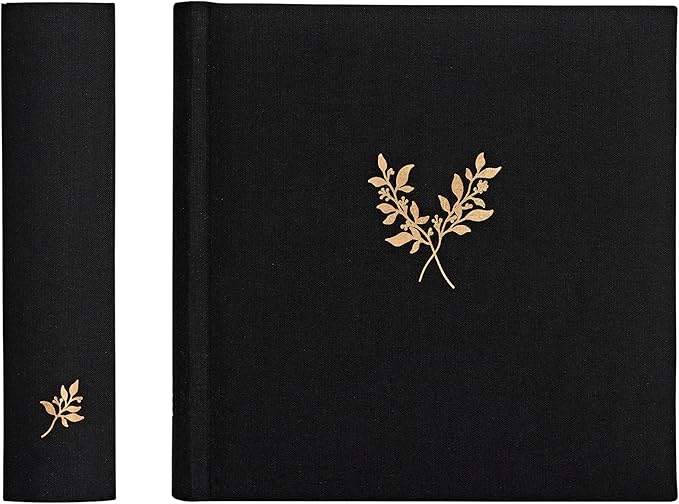Elegant Linen Photo Album - 200 Acid-Free Pockets for 4x6 Pics - Perfect for Weddings & Gifts