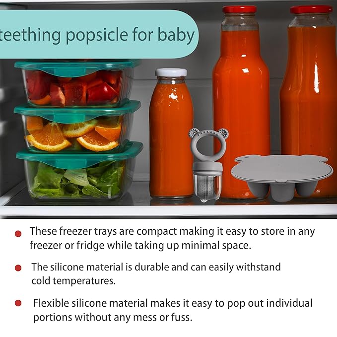 Frozen Breastmilk Teether Tray Breastmilk Teether for Soothing Baby's Gums