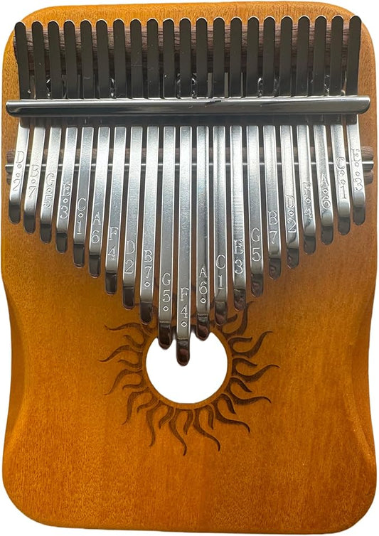 Kalimba Thumb Piano, 21 Keys, Musical Instruments Gift Set with Tune Hammer, Music Book, Carrying Bag