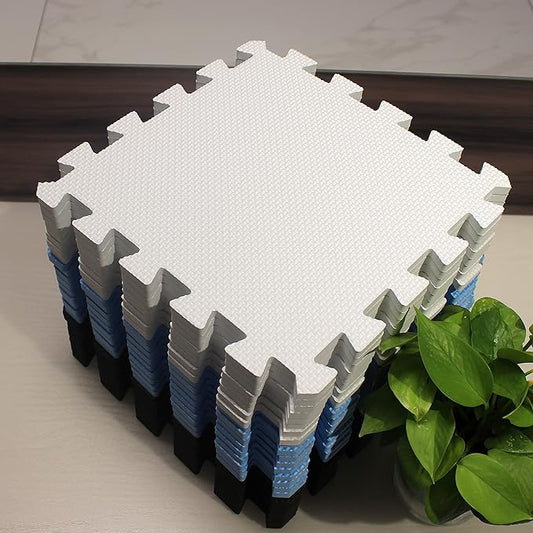 MQIAOHAM® 25 Pieces Puzzle Play Mats, Soft Baby Play Mat, Kids Interlocking Foam Floor Tiles, Toddlers Carpet Playmats G301025-101104107