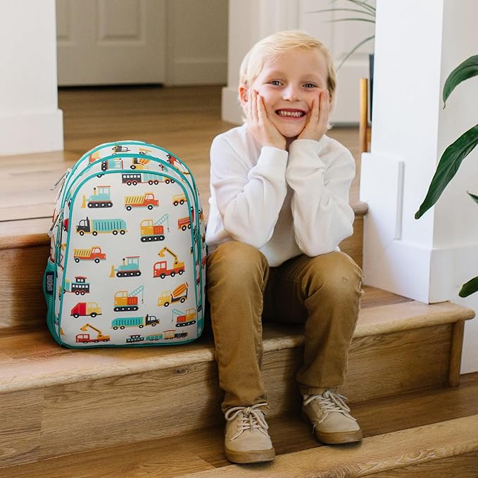 Wildkin 15-inch Kids Backpack – Durable, Padded, Adjustable for School & Travel - Modern Construction