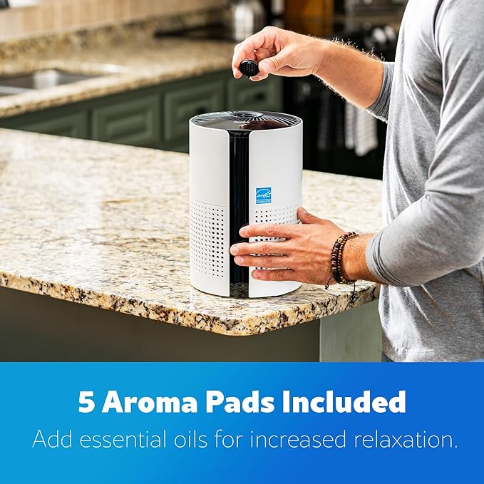 Kenmore PM1010 Air Purifiers for Bedroom Up to 348 Sq.Foot with H13 True HEPA Filter, Child Lock, Sleep Mode for Small Rooms