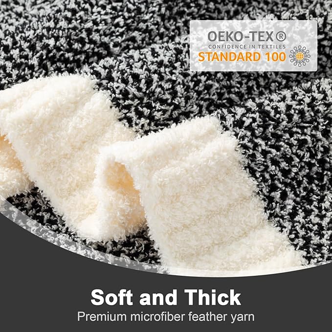 Snuggle Sac Heather Black Bedding Blankets Twin Size, Reversible Super Soft Large Cozy Blankets for Bed, Warm Cozy Knit Fuzzy Blankets for Sofa, Living Room, Heather Black, 60x80 inches