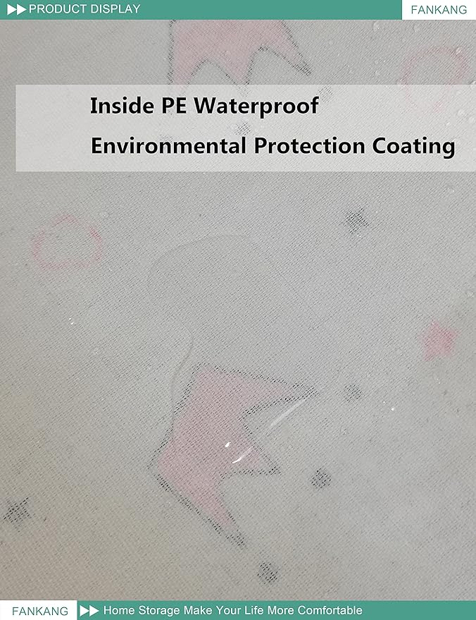 FANKANG Storage Bins, Nursery Hamper Canvas Laundry Basket Foldable with Waterproof PE Coating Large Storage Baskets for Kids Boys and Girls, Office, Bedroom, Clothes,Toys(Rec-pink crowns)