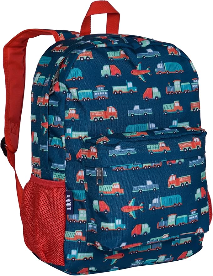 Wildkin 16-inch Kids Backpack – Durable, Padded & Spacious School Bag for Boys & Girls - Transportation