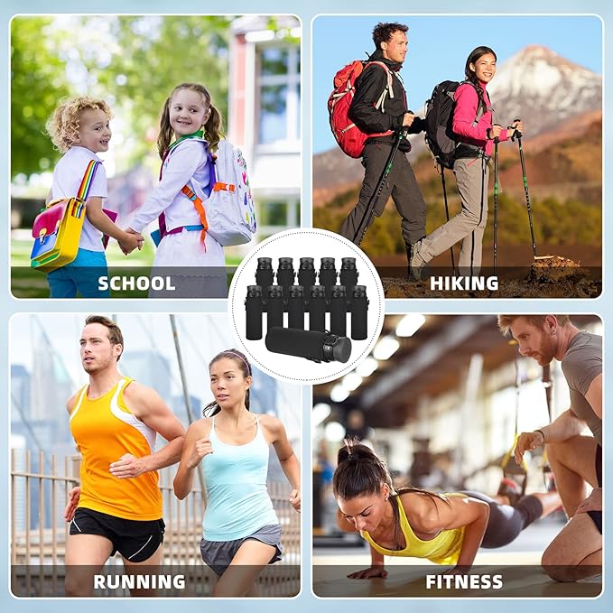 Rtteri 6 Pcs Neoprene Water Bottle Carrier Bag with Adjustable Shoulder Strap 32oz Insulator Water Bottle Cover Holder Cooler Sleeve for Stainless Steel/glass/plastic (Black)