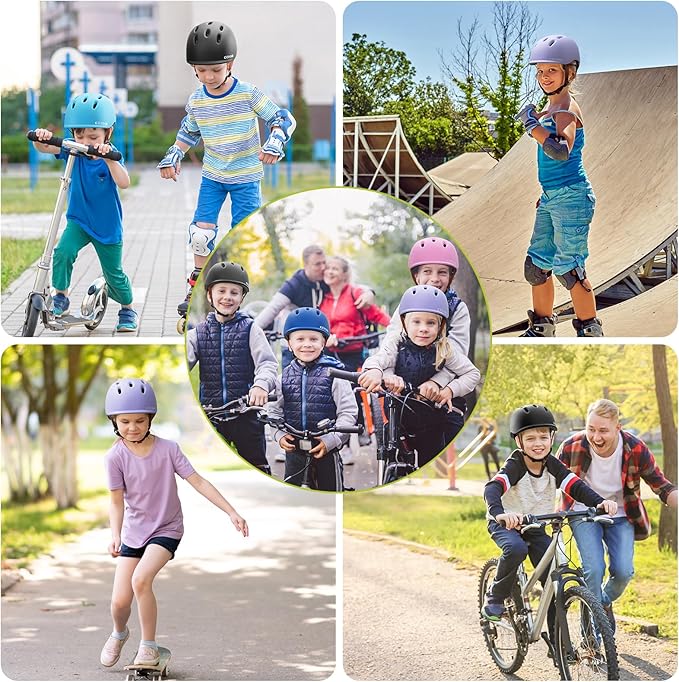 Kids Bike Helmet,Toddler Cyling Helmets for Ages 5-8-9-10-12-14-16Years Youth Boys & Girls,Child Adjustable Multi-Sport Bicycle Skateboard Roller Skate Scooter Balance Skateboarding Helmet