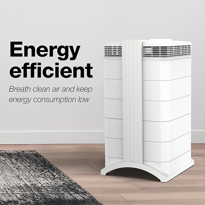 IQAir HealthPro Plus XE Air Purifier - Smart HyperHEPA Filtration for Large Rooms up to 1125 sq ft - Smoke, Viruses, Allergens, Asthma, Mold, Dust, Pets, Swiss Made, WiFi Enabled