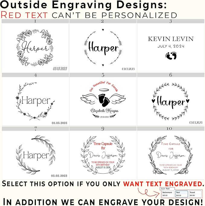 Custom Newborn Keepsake Box Baby - First Birthday Memory Box for Kids, Inside Space, Engraved Time Capsule Boxes 1st Birthday Keepsakes Gifts for Babies, Baby Gift Shower for New Parents, 11x8x4,75 in