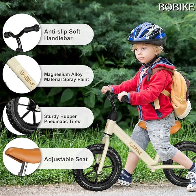 Toddler Balance Bike Toys for 2 to 5 Year Old Girls Boys Adjustable Seat and Handlebar No-Pedal Training Bike Best Gifts for Kids