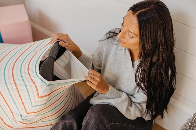 Copper Pearl Multi-Use Cover: Car Seat Covers, Nursing Cover, and Stroller Cover for Sun - Stretchy Fabric, All-Season Use, Stylish Designs, Easy Access for Moms - Tinsel