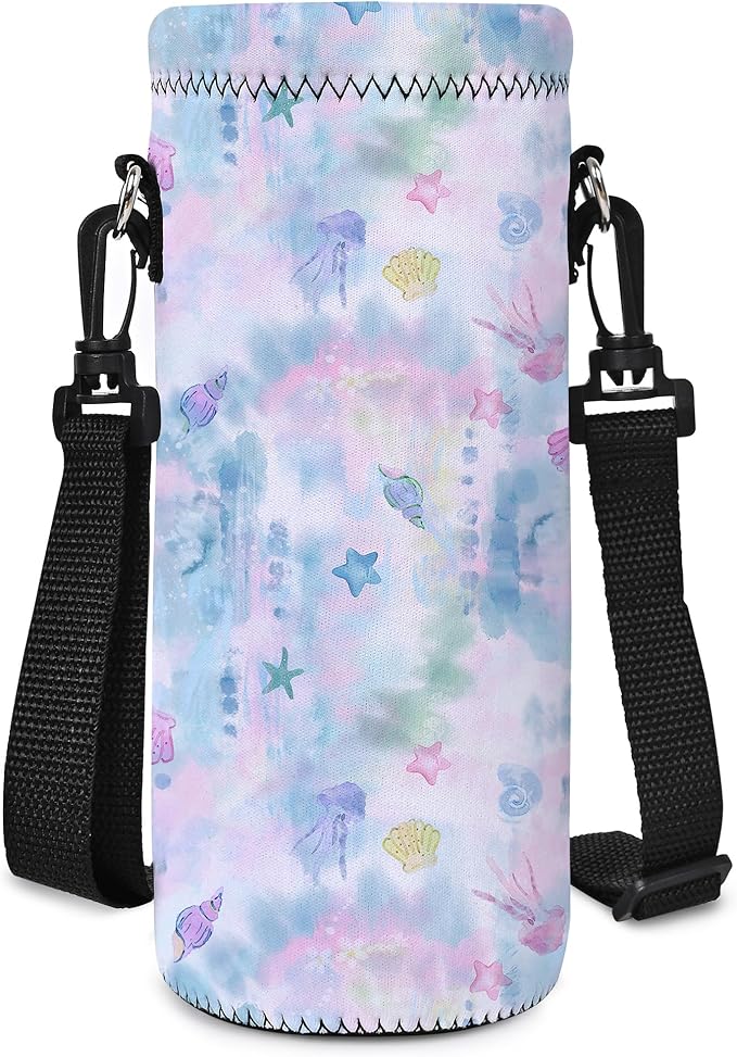 AUPET Water Bottle Bag Carrier,24oz/32oz Insulated Neoprene bottle Sling Holder Case Pouch Cover for 1000ML/750ML Bottles with Shoulder Strap for walking