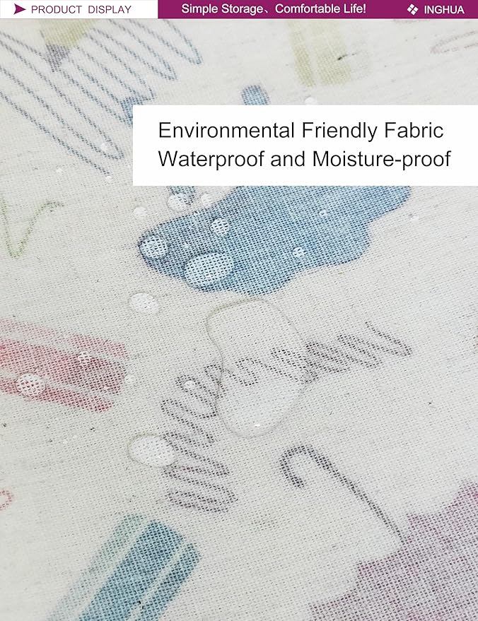 Rectangular Storage Basket Fabric Organizer Bin for Toys,Books,Clothes,Gifts,Pets-Perfect for Home,Office,Nursery,Dorm,Shelf(Rec-colored pencil )