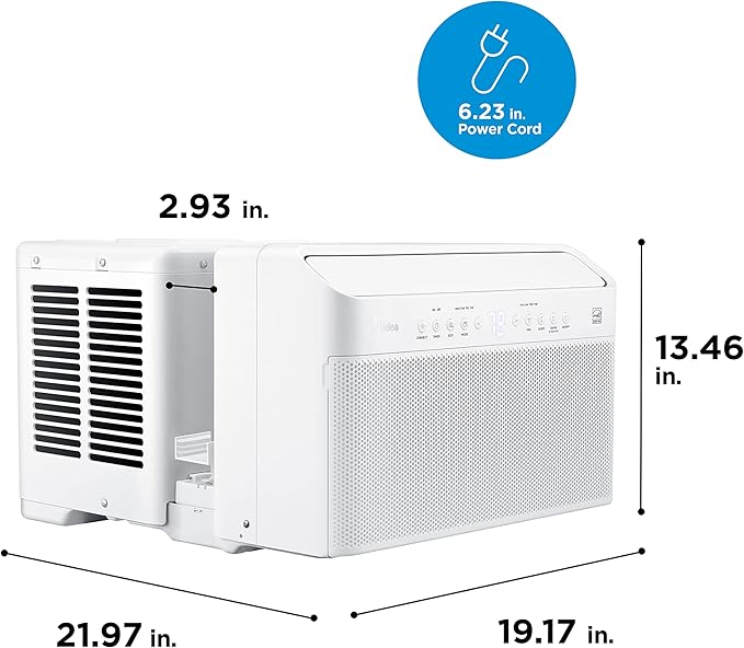 Midea MAW10V1QWT U-Shaped AC Window Air Conditioner