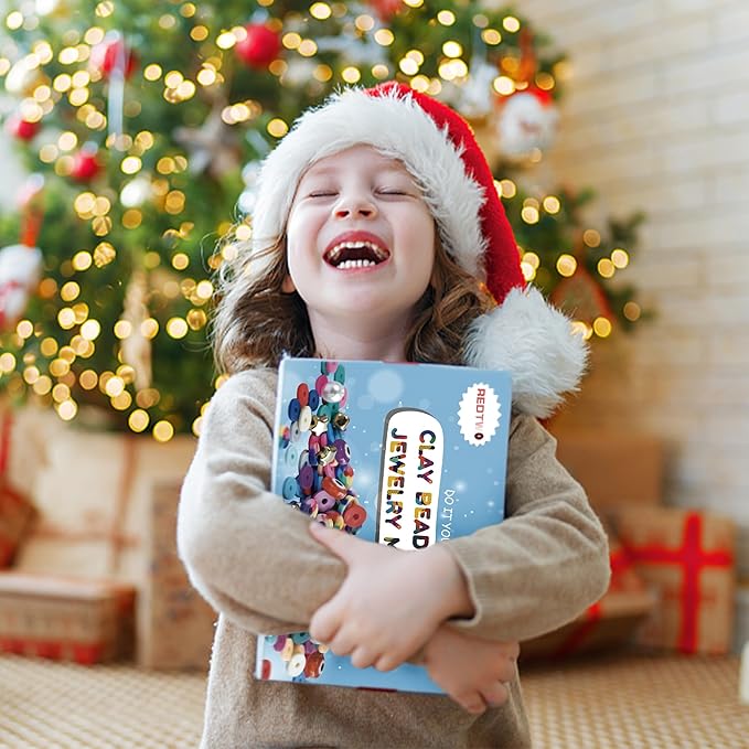 Redtwo 32000 Pcs Clay Beads Bracelet Making Kit, 9 Boxes 192 Colors Friendship Bracelet Kit Flat Polymer Heishi Beads for Jewelry Making, Crafts Gift for Girls Ages 6-12