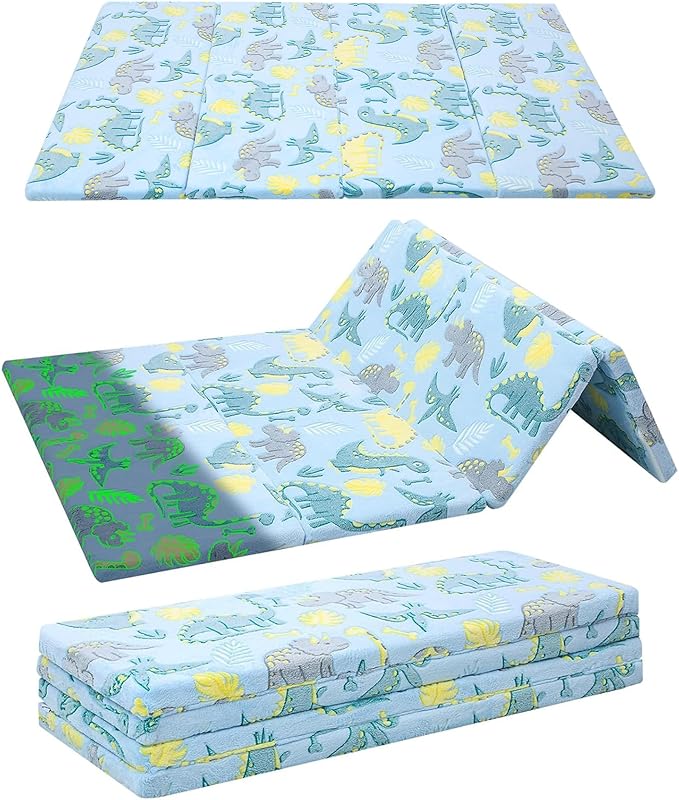 MeMoreCool Kids Floor Futon Mattress Large 6x4 FT, Thicken Foam Tatami Mattress for Children Play Area, Foldable Sleeping Pad Crawling Tatami Mat for Playroom