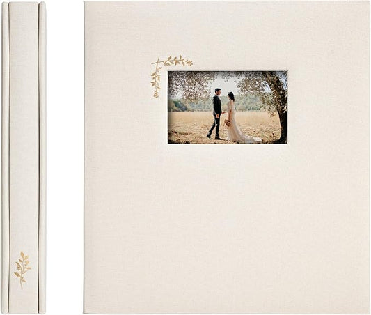 Premium Scrapbook Album – Acid-Free Photo Album with Writing Space – 100 Pages for Size 4x6 – Holds 500 Photos – Wedding, Baby, Travel & Family Memories