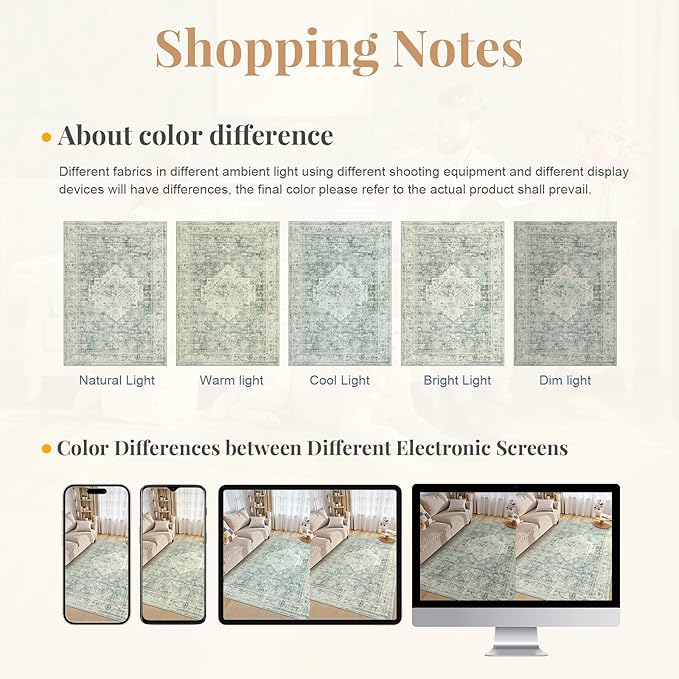 LIVEBOX Washable 2x6 Runner Rug for Bathroom, Non Slip Kitchen Mats for Floor Entryway, Boho Indoor Front Door Mat Low-Pile Runners for Hallways, Farmhouse Rugs for Laundry, Sage Green