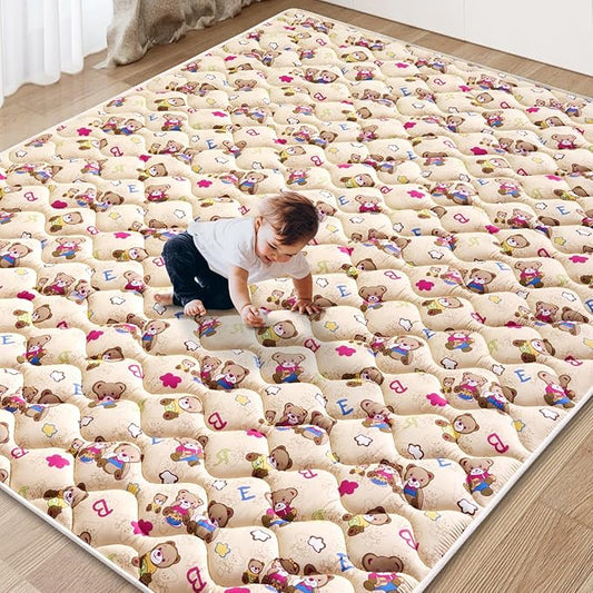 Baby Play Mat - 71" X 59",Premium Thicker Foam One-Piece Crawling Mat, Machine Washable, Extra Large Anti-Slip Activity Playmat for Babies, Toddlers & Infants
