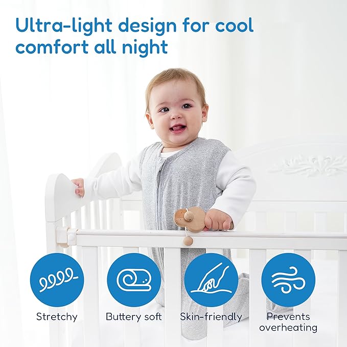 TotAha Sleep Sack 12-18-24 Months 3-Pack, Buttery Soft Baby Wearable Blanket, Light Baby Sleeping Bag with 2-Way Zippers for Boys and Girls, 0.5 TOG
