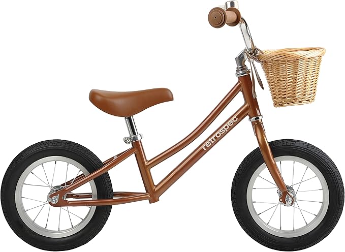 Retrospec Baby Beaumont Kids' Balance Bike for Toddlers, No Pedals, Cushioning Air Filled Tires for Boys and Girls Ages 18 Months - 3 Years, with Adjustable Seat Height