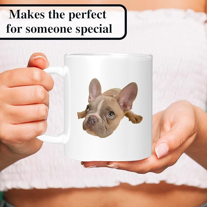 Personalized Coffee Mug, Custom Photo Text 11 Oz Ceramic Mug, Customized Picture Name Tea Cup, Unique Gift Idea, Taza Cafe Personalizadas Fotos, Cute Custom Gifts Mom Women Men, Father's Day, White