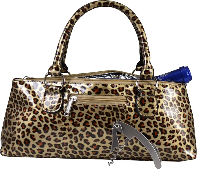 Cheetah Wine Clutch
